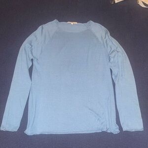 Light Blue Shen New York Silk/Cotton Blend Top
